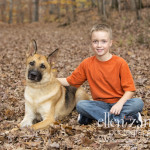 German Shepherd Dog with Owner Photo