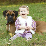 Photograph of Child with her Dog
