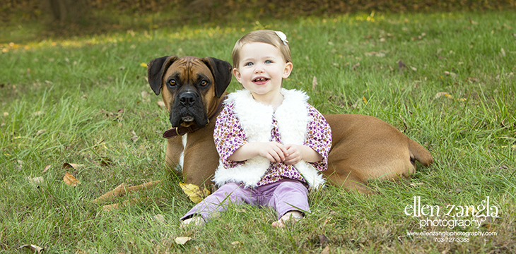 Photograph of Child with her Dog