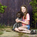 Photo of girl and her dog in Loudoun County VA